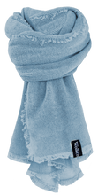 Lade das Bild in den Galerie-Viewer, WOLKENSCHAL Kaschmir - Azur