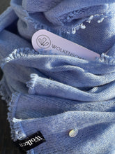 Lade das Bild in den Galerie-Viewer, WOLKENSCHAL Kaschmir - Azur